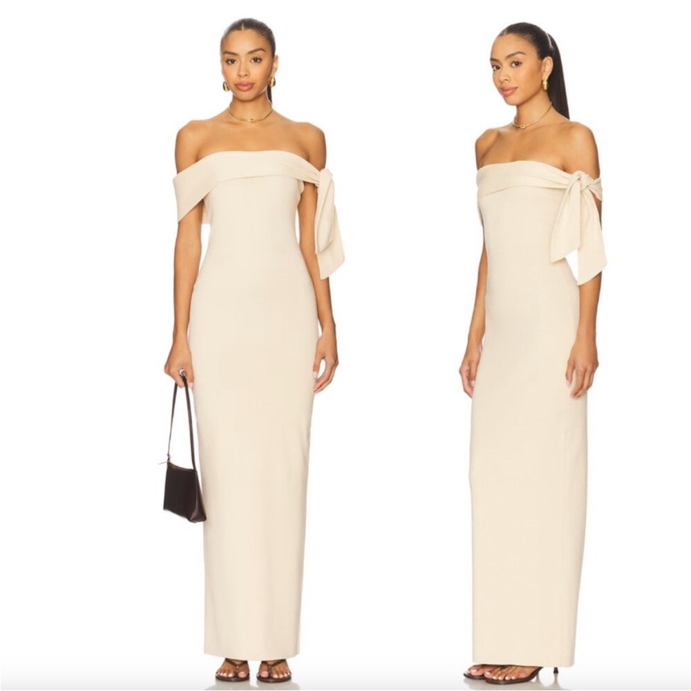 SNDYS Jaymes Maxi Dress in Vanilla - Picture 2 of 5